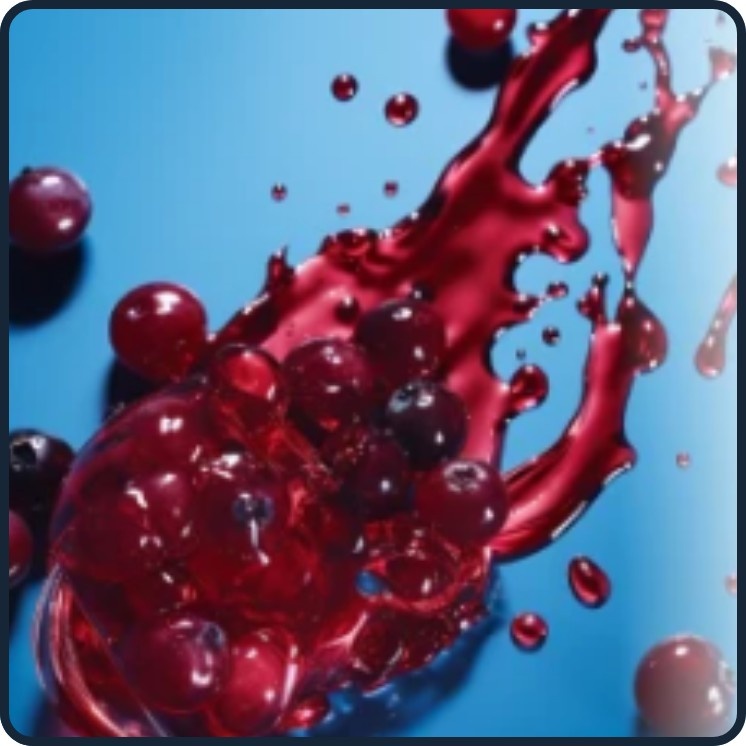 Photo of ripe cranberries, source of the cranberry extract used to prevent gum disease.