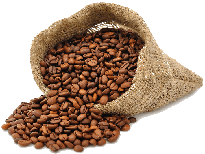 Close-up of roasted coffee beans, highlighting their rich texture and deep brown color.