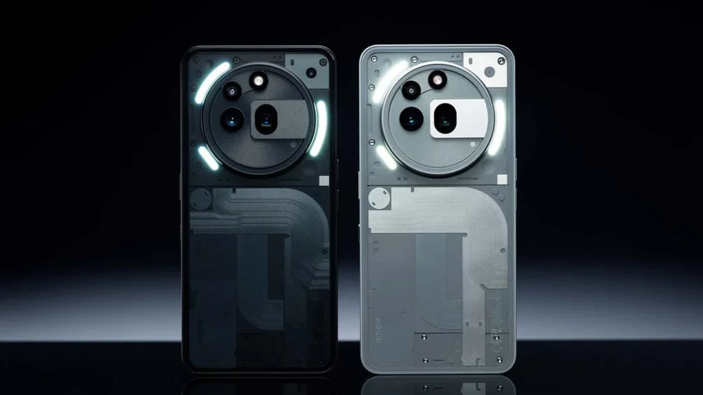 Nothing Phone 3A Pro edge-to-edge display and transparent design