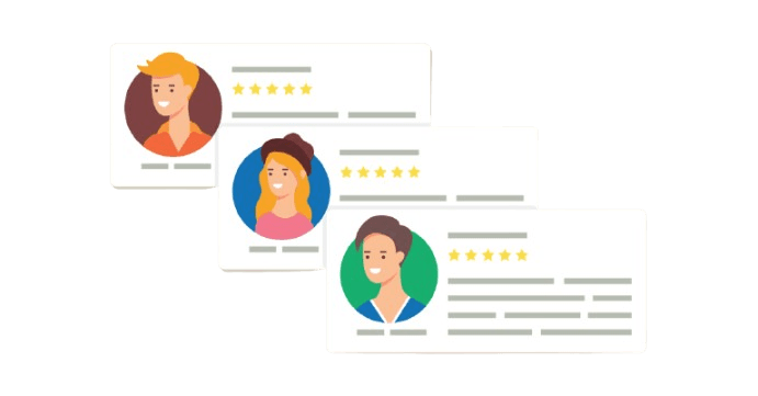 User testimonials for PrimeBiome 24 showcasing gut health and skin benefits.