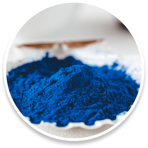 Spirulina Blue, a nutrient-dense algae rich in antioxidants that supports metabolism, immune health, and energy levels.